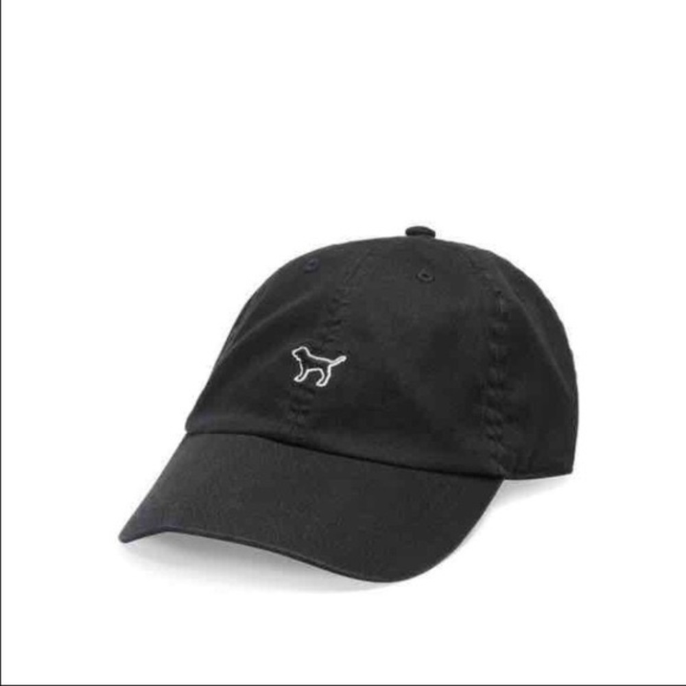 Victoria Secret/PINK black dog baseball cap